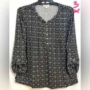 Black and White Women's Top